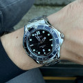 Чоловічий класичний годинник Skmei 9276SSIBK Silver-Black Steel Strap з металевим браслетом
