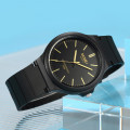 Чоловічий годинник Skmei 2108BKGD Black-Gold з каучуковим ремінцем та захистом 5 ATM