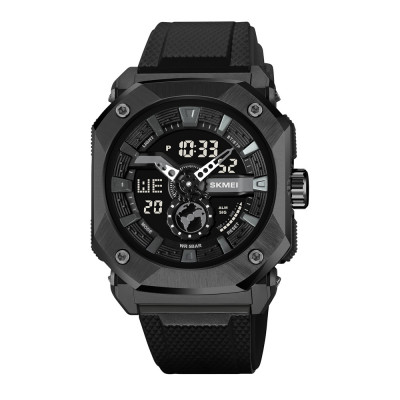 Чоловічий годинник Skmei 2272BK Black Arch — спортивний електронний годинник з мінеральним склом