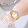Жіночий годинник Skmei 2085GDSI Gold-Silver у класичному стилі з календарем та металевим браслетом