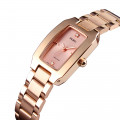Жіночий годинник Skmei 1400RG Rose Gold у кольорі рожеве золото з прямокутним корпусом