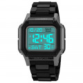 Чоловічий спортивний годинник Skmei 2264GYWT Black-Grey-White з електронним циферблатом та підсвічуванням