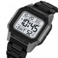 Чоловічий спортивний годинник Skmei 2264GYWT Black-Grey-White з електронним циферблатом та підсвічуванням