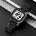 Чоловічий спортивний годинник Skmei 2264GYWT Black-Grey-White з електронним циферблатом та підсвічуванням