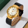Жіночий годинник Skmei 2165GDWTBK Gold-White-Black у класичному стилі з мінеральним склом