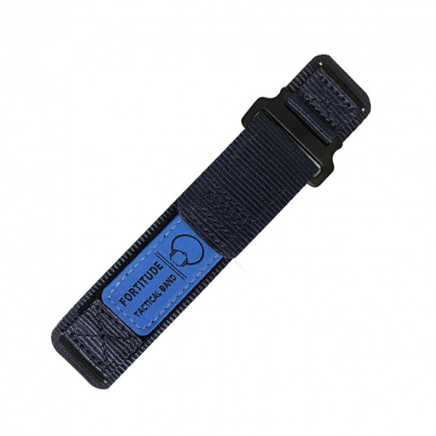 Ремінець для годинника Modfit Nylon Blue 22 мм синій нейлоновий унісекс (1051-1237)