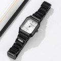 Жіночий класичний годинник Skmei 2237BKSI Black-Silver з металевим браслетом та мінеральним склом