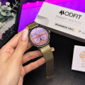 Розумний годинник Modfit Business Pro Gold Mesh з AMOLED дисплеєм та функцією дзвінків (1077-0333)