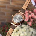 Жіночий класичний годинник Curren 9079 Rose Gold-Coffee з мінеральним склом та коричневим ремінцем