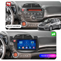 Штатная магнитола Lesko для Honda Jazz II Рестайлинг 2011-2014 экран 10" 4/64Gb 4G Wi-Fi GPS Top