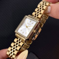 Жіночий годинник Guardo 012803-1 Gold-Silver — класична модель з прямокутним корпусом та золотистим браслетом