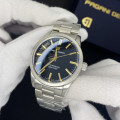 Чоловічий годинник Pagani Design PD-1734 Silver-Black з сапфіровим склом та механізмом SEIKO VH31