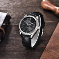 Чоловічий годинник Pagani Design PD-1689 Silver-Black з сапфіровим склом та механізмом SEIKO
