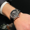 Чоловічий годинник Pagani Design PD-1689 Silver-Black з сапфіровим склом та механізмом SEIKO