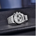 Чоловічий годинник Pagani Design PD-1707 Silver-Black з сапфіровим склом та хронографом SEIKO VK63