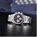 Чоловічий годинник Pagani Design PD-1707 Silver-Black з сапфіровим склом та хронографом SEIKO VK63