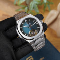 Чоловічий годинник Pagani Design PD-YS025 Silver-Blue з сапфіровим склом та автопідзаводом