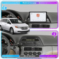 Штатная магнитола Lesko для Honda Odyssey IV 2008-2013 экран 10" 4/64 QLED CarPlay 4G Wi-Fi GPS 360 Prime