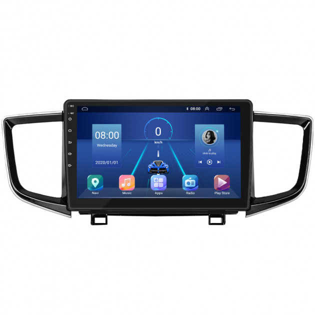 Штатная магнитола Lesko для Honda Pilot III 2015-2018 экран 10" 2/32Gb 4G Wi-Fi GPS Top