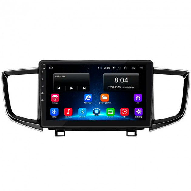 Штатная магнитола Lesko для Honda Pilot III Рестайлинг 2018-н.в. экран 10" 2/32Gb Wi-Fi GPS Base
