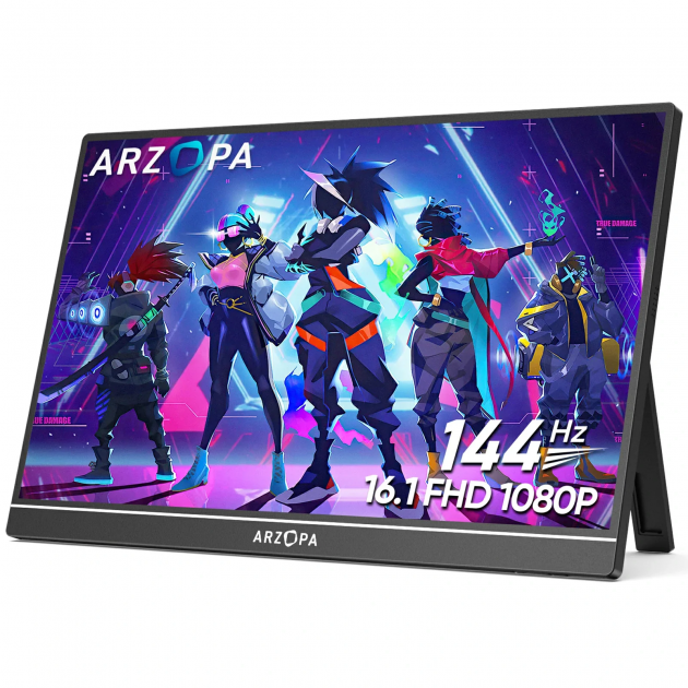Уцінка* Портативний монітор Arzopa Z1FC black 16.1" 1920x1080 144 Гц *Чорна крапка на матриці