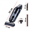 Автомобильный пылесос HELLOLEIBOO LT-113CT 2000 mAh Black