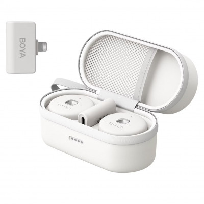 Уцінка* Мікрофон петличний бездротовий BOYA Omic-D (Lightning) white *Вітринний зразок