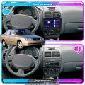 Штатная магнитола Lesko для Hyundai Accent II Рестайлинг 2002-2005 экран 9" 2/32Gb Wi-Fi GPS Base