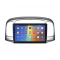 Штатная магнитола Lesko для Hyundai Accent III 2006-2011 экран 9" 2/32Gb CarPlay 4G Wi-Fi GPS Prime