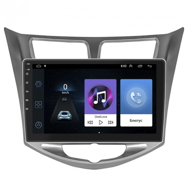 Штатная магнитола Lesko для Hyundai Accent IV 2010-2017 экран 10" 1/16Gb Wi-Fi GPS Base