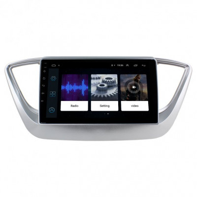 Штатная магнитола Lesko для Hyundai Accent V 2017-н.в. экран 9" 1/16Gb Wi-Fi GPS Base