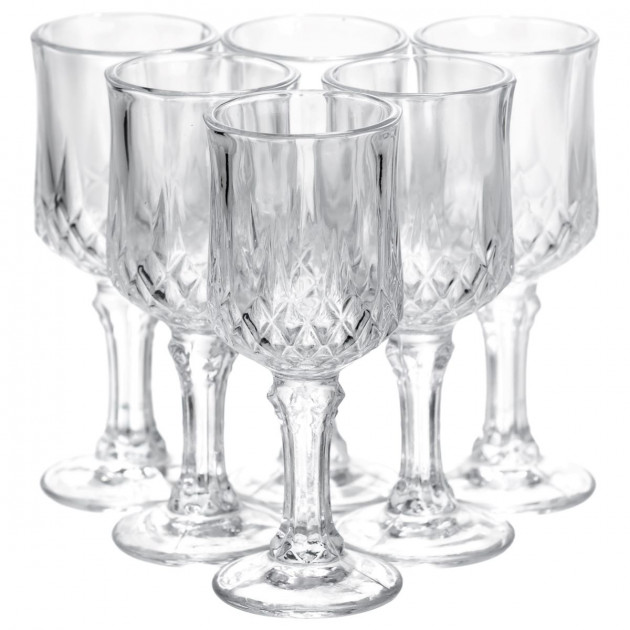 Набір чарок на ніжці Vintage Crystal для міцних напоїв 6 штук 50 мл Yiwu HP-34-75