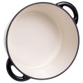 Каструля чавунна емальована 6,5 л, чорний Yiwu HP-FLG-3 BLACK