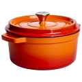 Кокотниця чавунна емальована 4,5 л, помаранчевий Yiwu HP-FLG-4 ORANGE