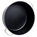 Кокотниця чавунна емальована 7,5 л, бежевий Yiwu HP-FLG-7 WHITE