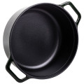 Кокотниця чавунна емальована 6 л, малахіт Yiwu HP-FLG-12 green