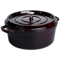 Кокотниця чавунна емальована 6.5 л, бургунді Yiwu HP-FLG-13 burgundy