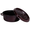 Кокотниця чавунна емальована 7,5 л, бургунді Yiwu HP-FLG-14 burgundy