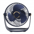 Настольный вентилятор портативный с регулировкой на 180° USB Mini Desktop Fan PF-12 Dark Blue
