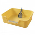 Туалет для кошек с лопаткой Taotaopets TT-222225 лоток для котов Yellow 42*30*12 см
