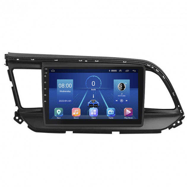 Штатная магнитола Lesko для Hyundai Avante AD 2018-2020 экран 9" 6/128Gb 4G Wi-Fi GPS Top