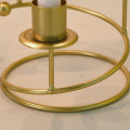 Интерьерный подсвечник Mondex Cedric 03 металлический модерн спиральный на 3 свечи Gold