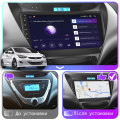 Штатная магнитола Lesko для Hyundai Avante V 2010-2015 экран 9" 4/64Gb 4G Wi-Fi GPS Top