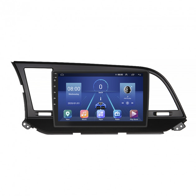 Штатная магнитола Lesko для Hyundai Avante VI 2015-н.в. экран 9" 6/128Gb 4G Wi-Fi GPS Top