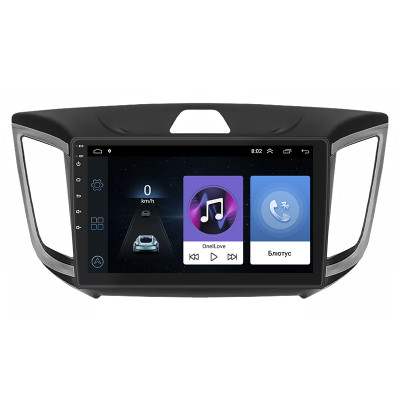 Штатная магнитола Lesko для Hyundai Creta I 2016-2020 экран 10" 1/16Gb Wi-Fi GPS Base