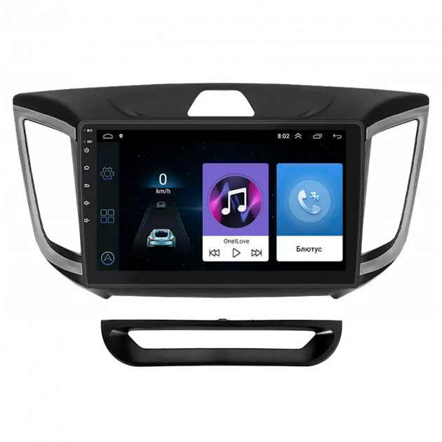 Штатная магнитола Lesko для Hyundai Creta I 2016-2020 экран 10" 1/16Gb Wi-Fi GPS Base