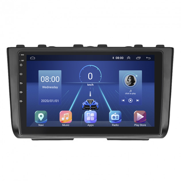 Штатная магнитола Lesko для Hyundai Creta II 2021-н.в. экран 9" 4/64Gb 4G Wi-Fi GPS Top
