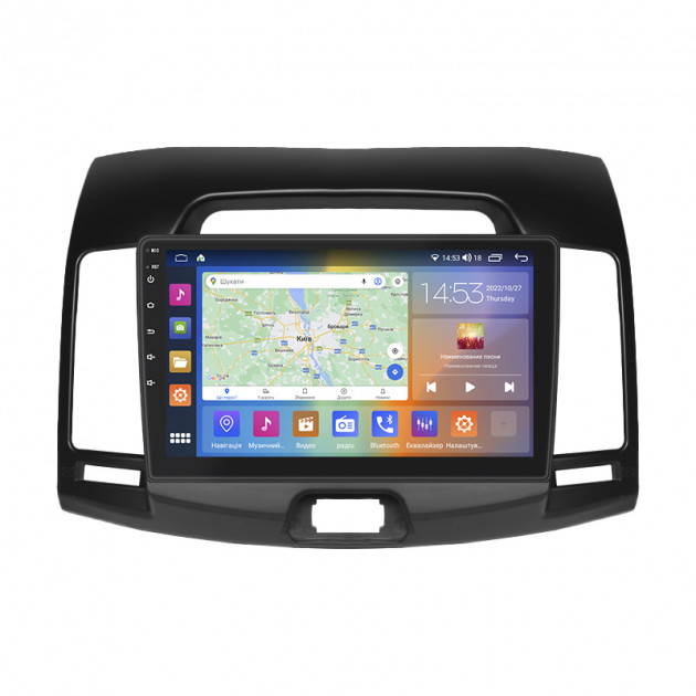 Штатная магнитола Lesko для Hyundai Elantra IV (HD) 2006-2011 экран 9" 4/64Gb CarPlay 4G Wi-Fi GPS Prime
