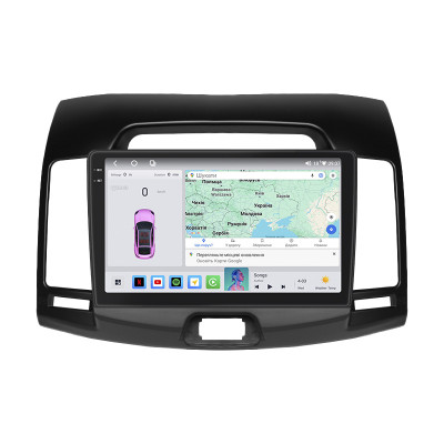 Штатная магнитола Lesko для Hyundai Elantra IV (HD) 2006-2011 экран 9" 4/64 QLED CarPlay 4G Wi-Fi GPS 360 Prime