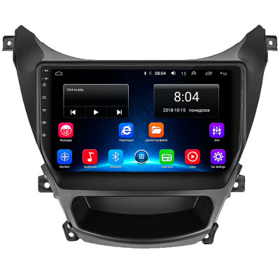 Штатная магнитола Lesko для Hyundai Elantra V (MD) Рестайлинг 2013-2016 экран 9" 2/32Gb Wi-Fi GPS Base